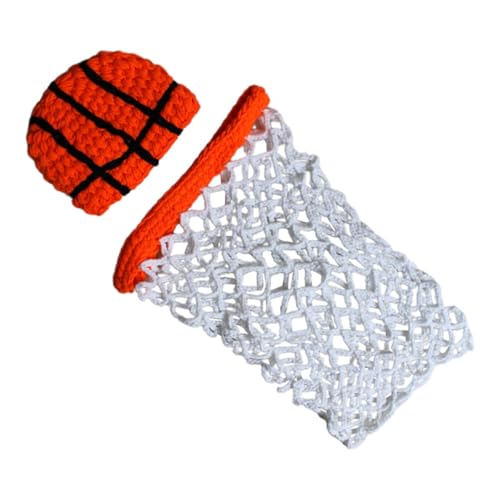 TOVINANNA Traje para Fotografía de Recién Nacido Diseño de Baloncesto en Hilo de Algodón Cómodo y Adorable para Sesiones de Fotos y Fiestas Infantiles
