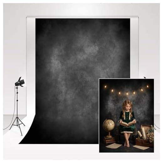 Kate Fondali per fotografia, 1,5 x 2,2 m, gradiente, nero, grigio, nebbia, riviste, pubblicità, servizi fotografici, YouTube, video