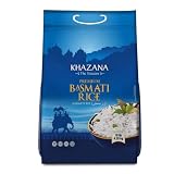 Khazana Authentic Premium Basmati Rice - 10lb Resealable Zipper Bag | Non-GMO, Gluten-Free, Kosher &