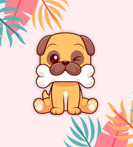 Image of Gift Me Bazar Cute Animal Wooden Fridge Magnet for Home, Kitchen and Office Decoration | Animal Lover Gift | Cartoon Theme Magnet for Kids (Dog)