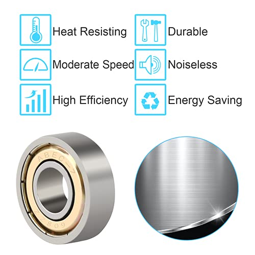 608 Zz Ball Bearings, Skate Bearings Double Shielded Miniature Ball Bearings For Skateboards, Inline Skates, Scooters Abec 7 Bearing (8Mm X 22Mm X 7Mm) 4Pcs #TOP2