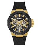 GUESS GW0853G2 Black and Gold-Tone Multifunction Watch