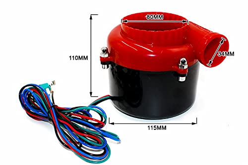 VáLvulas de Escape,Válvula de Descarga Válvula de descarga falsa electrónica Universal for coche Turbo carreras, válvula, sonido analógico