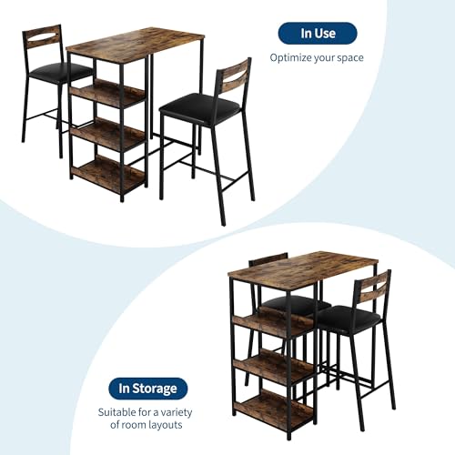 Mesa de comedor de 3 piezas para resolver la falta de espacio en la cocina 6