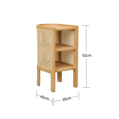 Table de chevet en rotin compacte pour optimiser une petite chambre - 2