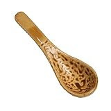 Material: Keramik Satz von 6 Edelstahl-Löffel Babylöffel Kaffee-Tee-Suppe-Löffel Gelb