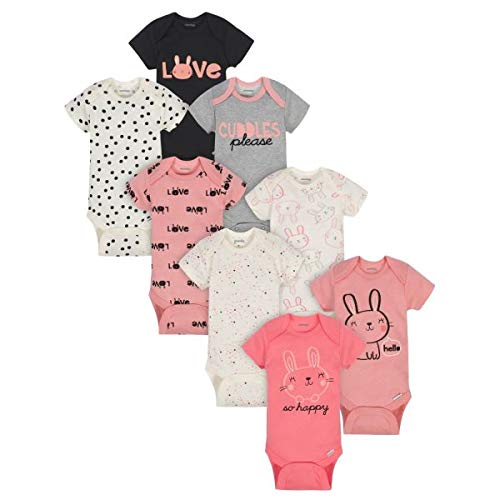 Image of Onesies Brand baby-girls 8-pack Short Sleeve Mix & Match Bodysuits
