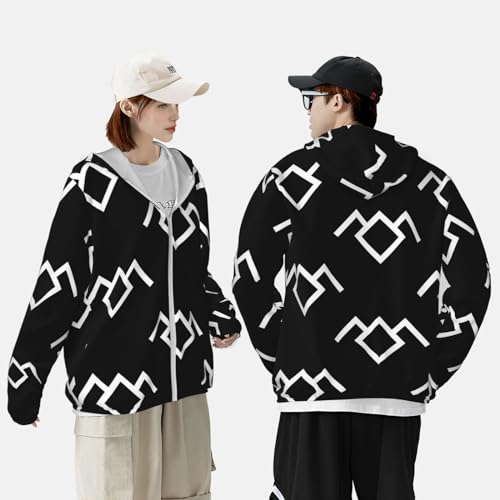 Veste à capuche Peaks Owl Print avec poches pour avoir chaud - 6