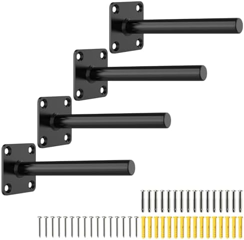 Wall Mount Weight Plate Holder for Olympic Plates, Heavy Duty Ste...