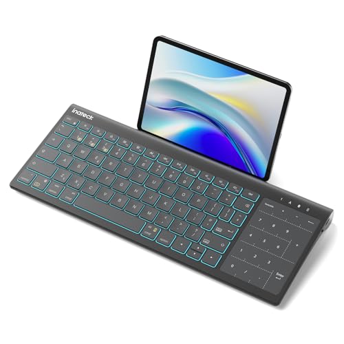 Inateck Tablet Tastatur, 2-IN-1 Ziffernblock&TouchpadVersteckter...