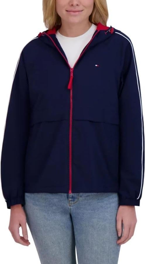 Women’s Windbreaker Jacket, Lightweight Hooded