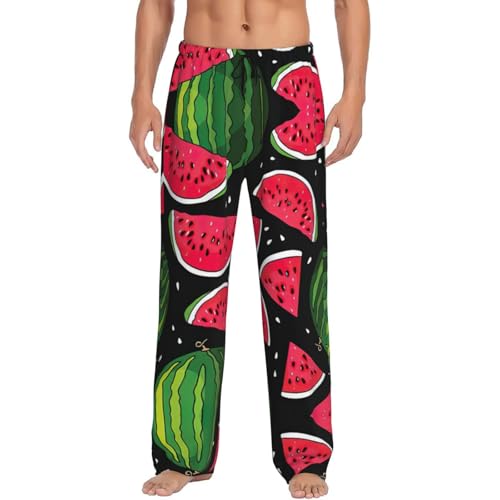 Pantalon de pyjama homme pastèque noir taille S EdWal avec poches