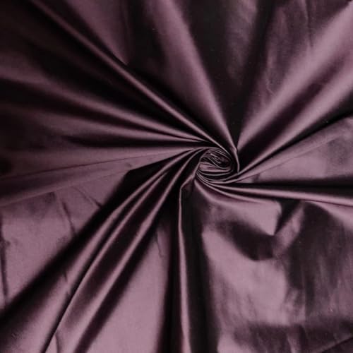Taffetas de soie rose irisé noir TAF230 tissu au mètre 137cm