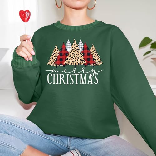 hohololo Sweat-Shirt de Noël pour Femme avec Inscription Merry Christmas – vue 2