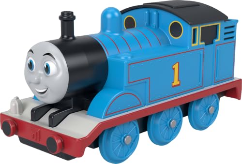 ​Thomas & Friends Tren de Juguete Locomotora Thomas parlanchina a Gran Escala con botón para Reproducir Ruidos de Tren y Frases Populares de la Serie clásica, JRW08