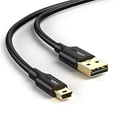 UGREEN Mini USB Cable USB 2.0 Type A to Mini B Cable Data Charging Cord for GoPro Hero 3+, Hero HD, PS3 Controller, Cell Phones, MP3 Players, Dash Cam, Digital Camera, SatNav, GPS Receiver, PDAs 10ft (Tamaño: 10ft)