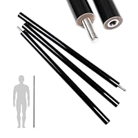 DEPICE BO-Stab/Langstock Carbon (Graphit), 182cm, ca.970 g, Dreiteilig, schraubbar, Carbon-Überzug, Holzkern, Klavierlack