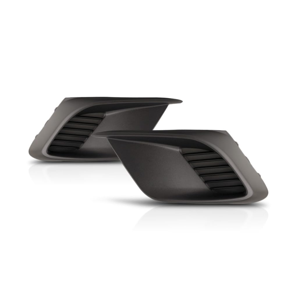 For Mazda 3/3 Sport 2014 2015 2016 Fog Light Cover Driver and Passenger Side | Pair | Textured | Hatchback/Sedan | Replacement For MA1038122,