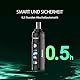 Vaporizer Kräuter Aero | Magnetisches Glasmundstück | Individuelle Temperatureinstellung | Timer | Keramik Kammer | LCD Farb Display | Vibration Funktion