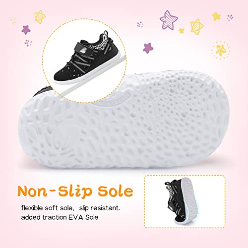Barerun Baby Sneakers Girls Boys Lightweight Breathable Mesh First Walkers Shoes 0-24 Months Black 6-12 Months Infant thumb #4