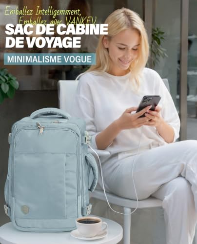 Sac Cabine Ryanair 40X30X20 : VANKEV Bagage Cabine 40x30x20 Pour Ryanair easyJet Sac à Dos Voya... – Image 2