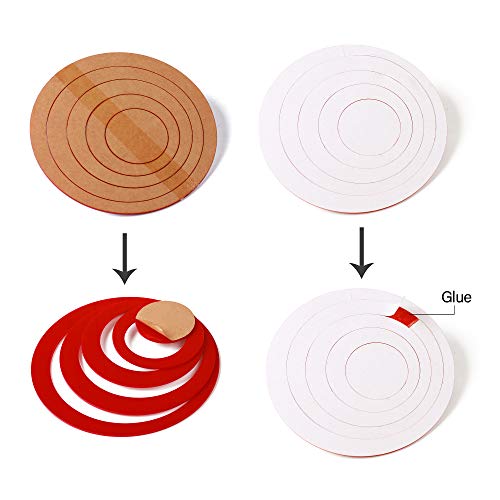 Amaonm Removable 3D Acrylic Crystal Circles Rings Dots Wall Decals Peel Stick Diy Home Art Decor Acrylic Wall Stickers Murals For Children's Bedroom Living Room Tv Background Wall Decorations #TOP1