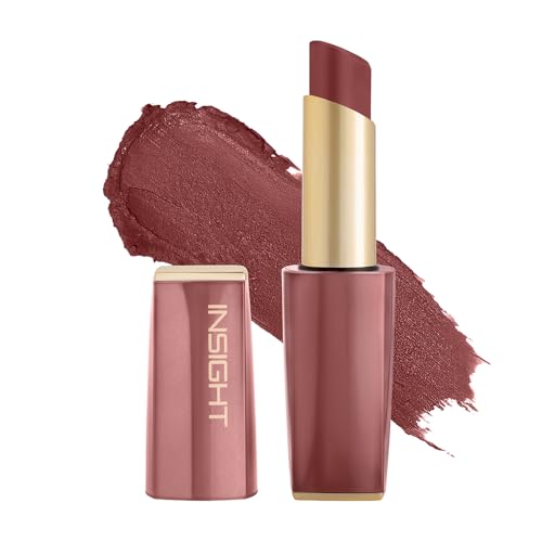 Image of INSIGHT Pure Matte Lipstick - First Text| High Pigment, Long Lasting Smooth Matte Finish | Enriched with Vitamin E & Coconut Oil - 3.3 g