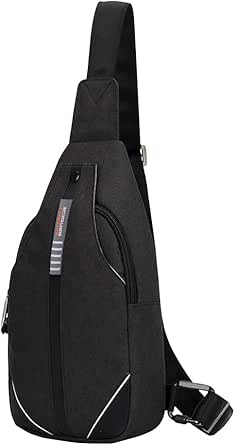 WATERFLY Small Crossbody Sling Backpack Anti Theft Backpack for Traveling Chest Shoulder Bag