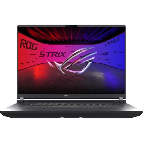 Image of ASUS ROG Strix G16 16" 2.5K IPS Anti-Glare 240Hz, Gaming Laptop, Intel Core Ultra 9 275HX 2.7GHz; NVIDIA GeForce RTX 5070 8GB GDDR7; 32GB DDR5-5600 RAM; 1TB NVMe M.2 SSD, Wi-Fi 7