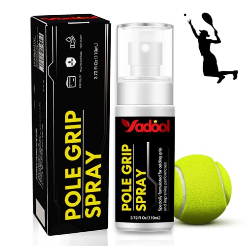 Yadool Sports Hand Grip Spray, Grip Enhancer for Athletes, Boost Performance & Maximize Control - Ideal for Tennis, Golf, Football, Pole Dancing, Basketball, Baseball and More - 3.72 Fl Oz