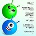 ZOOJOY Hopper Ball 2 Pack, 18In Bouncy Ball with Handle, Alien & Monste Horn Hop Balls Girls Boys Toys for for Sport/School/Team, Inflatable Kids Gifts for 3 4 5 6 7 8 Yr Old for Indoor Outdoor Game