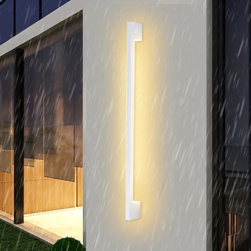 Lumière murale aluminium haut de gamme au design minimaliste rectangulaire pour façade