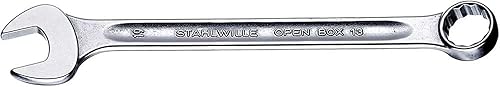 Miniatura 4 de Stahlwille 40485050 Llaves combinadas Caja abierta No. 13a, tamaño 1 116", SAE, con extremo de anillo compensado de 15 grados, acabado cromado,