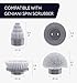Replacement Brush Heads Set of 3 for GENIANI Electric Spin Scrubber, Scrub Brush for Cleaning Bathroom, Tile, Floor, Tub, and Shower (White)