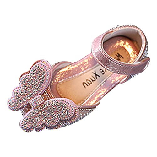 Toddler Booties Girls Dance Shoes Princess Dress Performance Shoes Butterfly Shape Pearl Sequin Solid Color