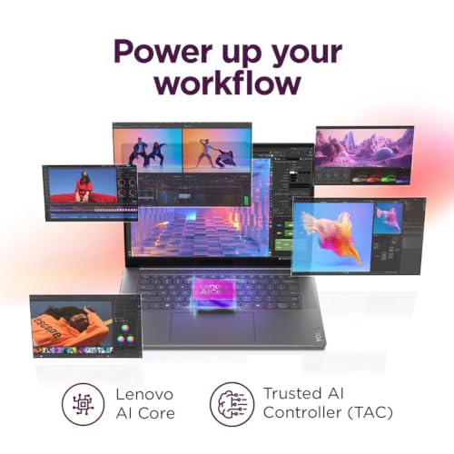 Image of Lenovo Yoga Slim 7i Aura Edition Copilot+ PC Laptop, Intel Core Ultra 7 256V, 15.3 inch 2.8K 120Hz Touchscreen, 16GB LPDDR5X RAM, 1TB SSD, Backlit Keyboard, Wi-Fi 7, Windows 11 Home, Luna Gray, EAT Cloth