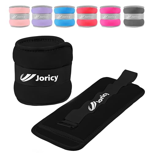 JORICY Knöchelgewicht, Gewichtsmanschetten Fuß für Männer Frauen 2 kg 1 Paar Fußgewichte Gewichte für Beine und Arme, Gewichte Set am Knöchel Handgelenk Fussgewichte Handgewichte