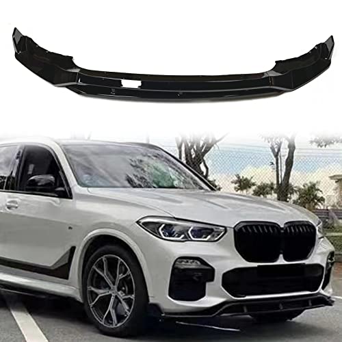 Spoiler avant noir brillant pour BMW X5 G05 de 2019 à 2022