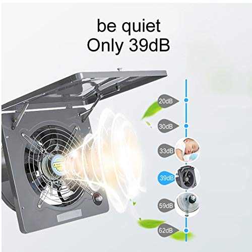 Extractor de Ventilación para Ventana Tipo Campana para Cocina y Baño, Potente, Industrial, Alta Velocidad miniatura 4