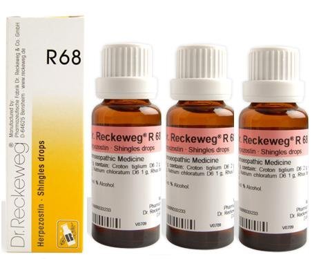 Dr.Reckeweg GermanyPack of 3 - R68 Shingles Skin Rash Drops