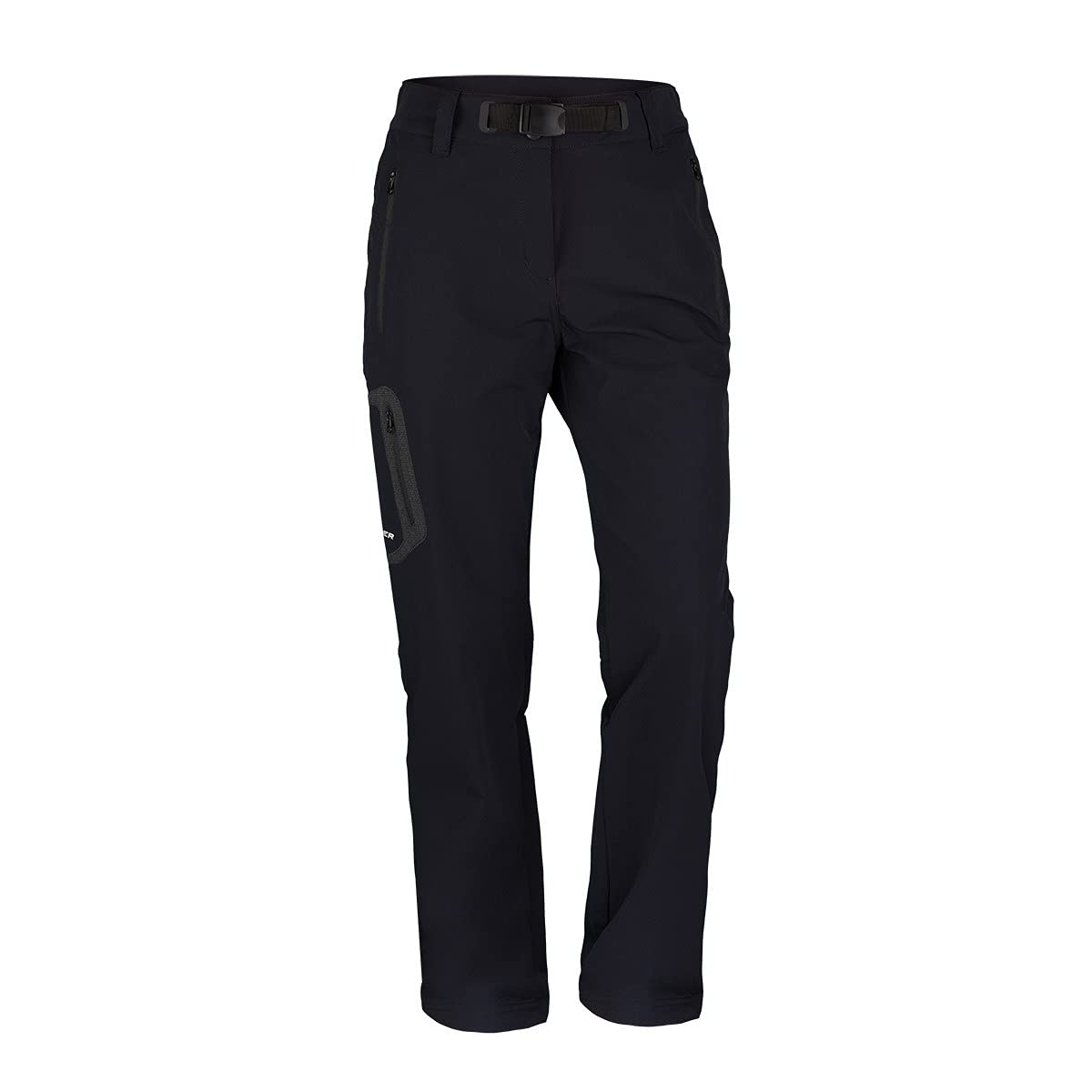 NORTHFINDER Damen Outdoorhose Mattie – leichte, elastische Wanderhose für Frühling & Sommer, atmungsaktiv, wasserabweisend (PFC-frei), mit Reflektoren & Gürtel, verlängerter Schnitt