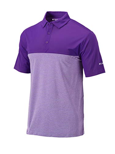 Polo de golf Columbia Omni-Wick violet M : confort respirant pour vos parcours sur le green