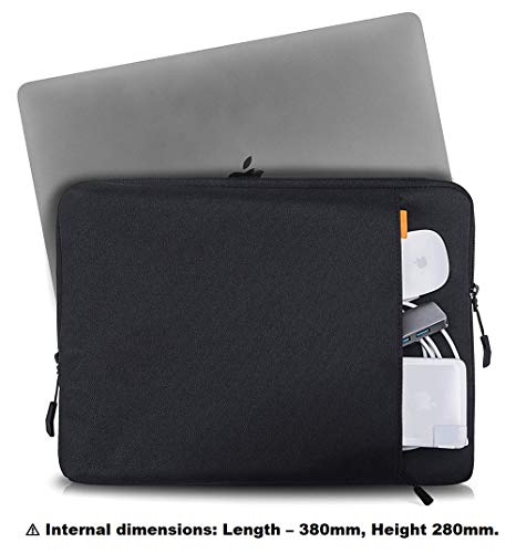 Image of MOCA 360 Protective Laptop Sleeve for 15-inch MacBook Air M4 /A3241 2025, M3 /A3114 2024, M2 /A2941 2023 Laptop Water-Resistant Computer Case Bag, Dell XPS 15, HP Spectre /Envy 15, Lenovo Yoga 7i /9i, ASUS ZenBook 15