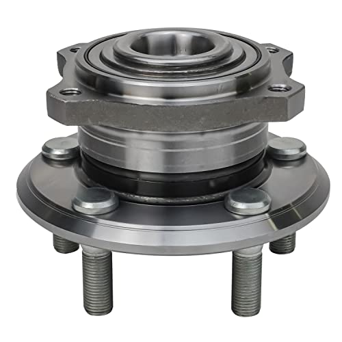 Image of Detroit Axle - Pair Rear Wheel Bearing Hubs for 2009-2014 Chrysler 300 Dodge Charger Challenger 2 Wheel Hub Bearings Assembly 2010 2011 2012 2013 Replacement [Standard Brake Models]