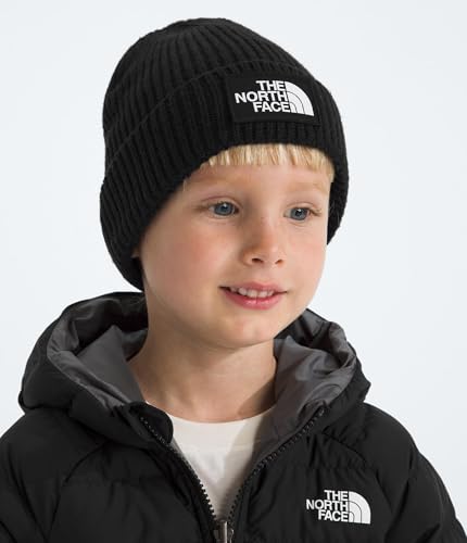Bonnet TNF Logo Box Cuffed Beanie protégeant les oreilles du vent