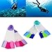 ljhnba Professional Swimming Fin Comfortable Silicone Short Flippers Swimming Diving Flippers Snorkeling Equipment