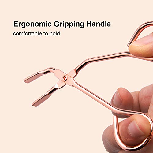 Andoer Ferramenta aplicadora de extensão de cílios postiços em aço inoxidável Ferramenta de aplicaçã