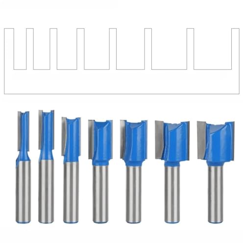 Fraise à rainurer bois tige 8mm ensemble de 7 outils - 4