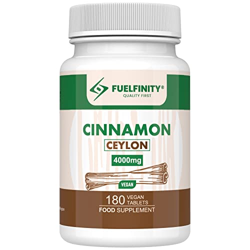 FuelFinity Ceylon Cinnamon Tablets 4000mg, 180 Tablets