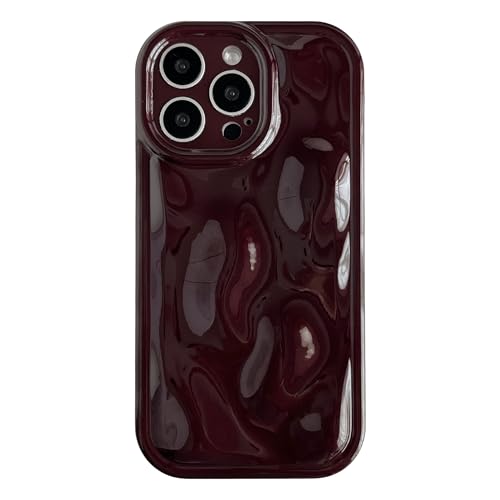 Coque iPhone 14 Pro Max rouge vin antichoc souple qui évite les rayures au quotidien